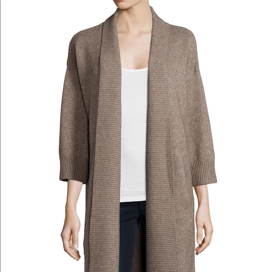 (L) Frame Oversized Cardigan